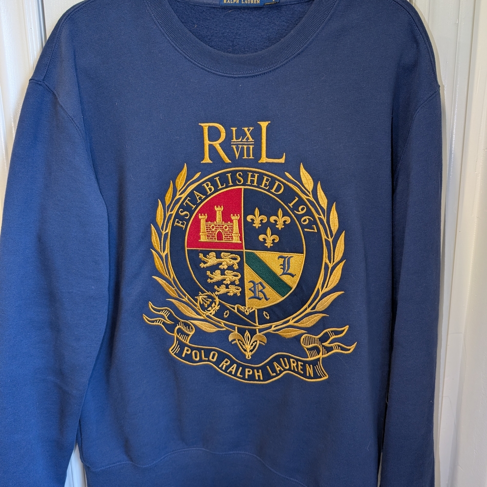 Polo Ralph Lauren Men's Embroidered Crest Crewneck Size Medium